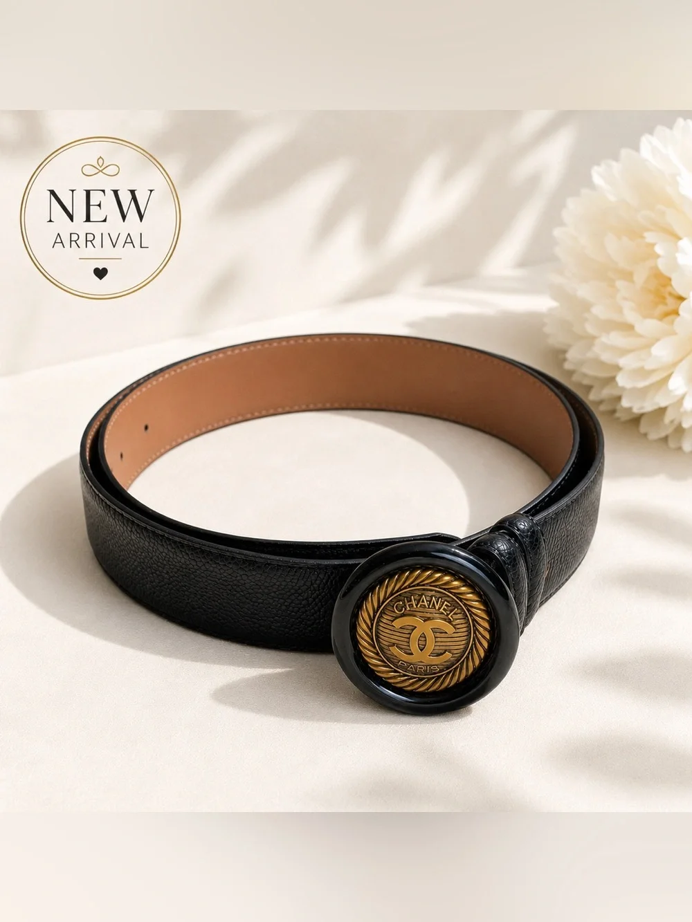 🖤 Black Leather Medallion Belt 🖤
